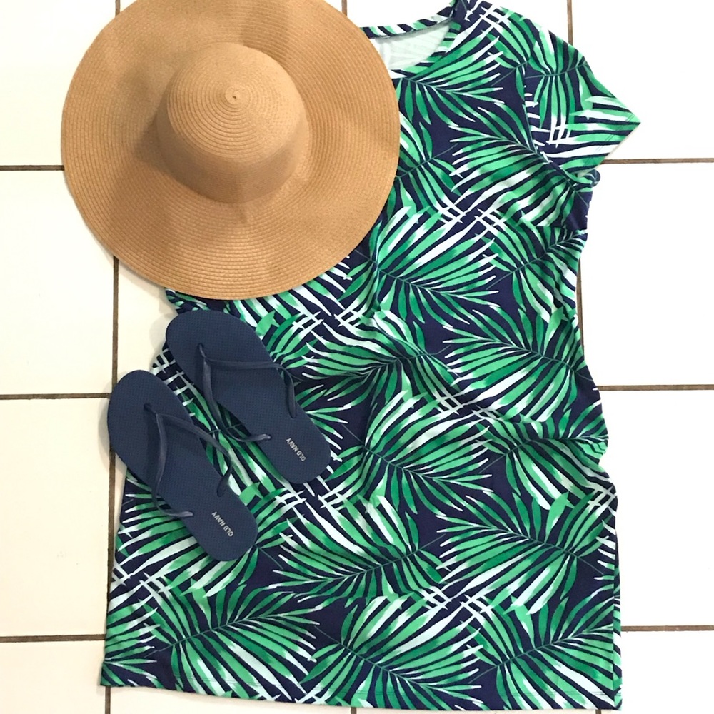 Old Navy Fitted Crew Neck T-shirt Dress